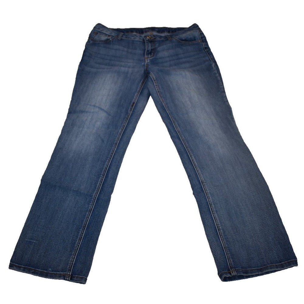 Maurices Jeans Size 14 Reg Womens Low Rise Medium Wash Blue Denim